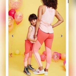 FABLETICS High-Waisted Heathered Colorblock XXS